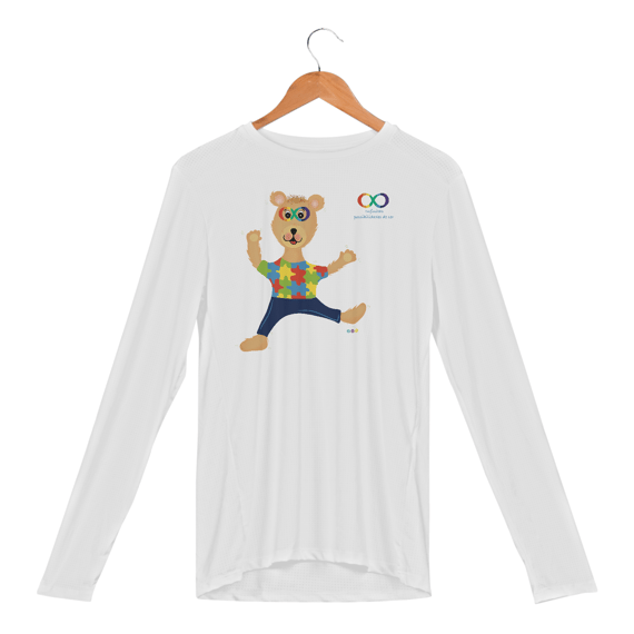 Manga longa esportiva Lumi - ursinho TEA 