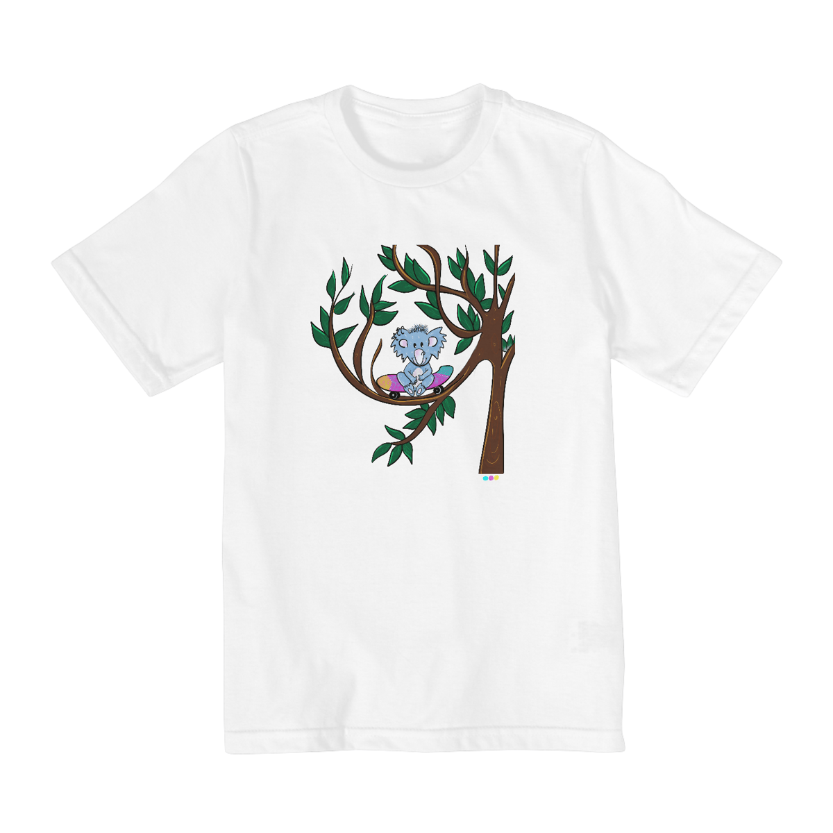 Nome do produto: Camiseta infantil Theo (skate na árvore)