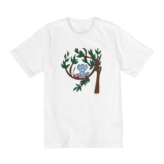Camiseta infantil Theo (skate na árvore)