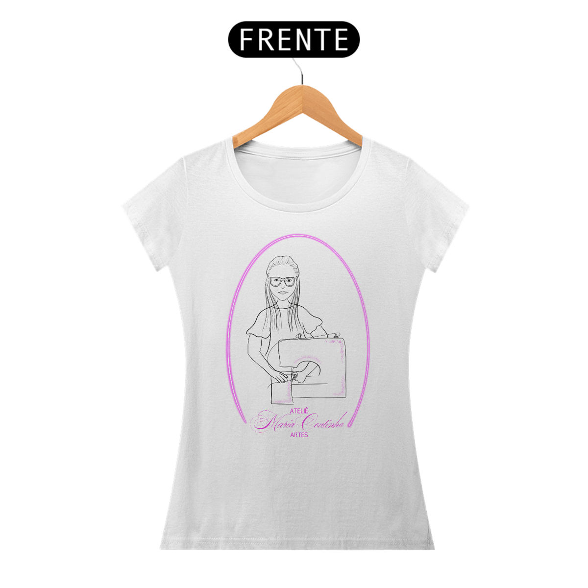 Nome do produto: Baby look Maria Coutinho Artes
