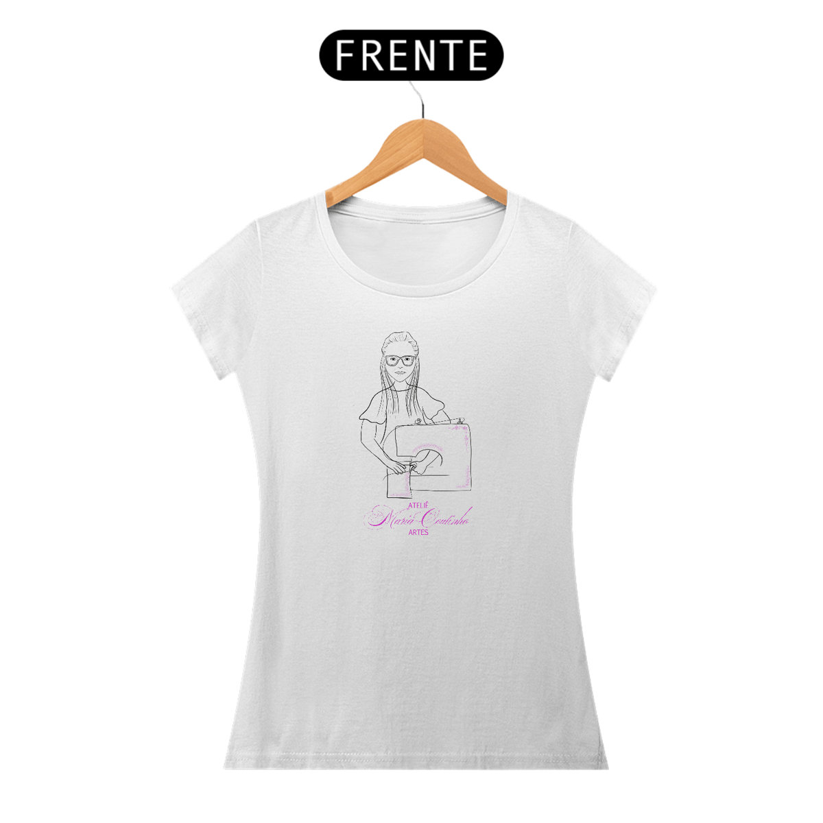 Nome do produto: Baby look Maria Coutinho Artes