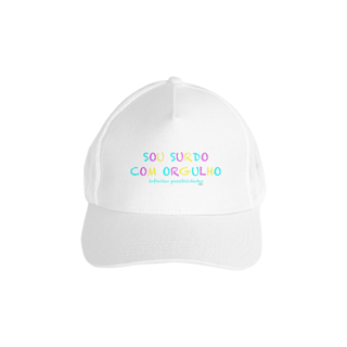 Nome do produtoBoné com tela Sou Surdo com orgulho
