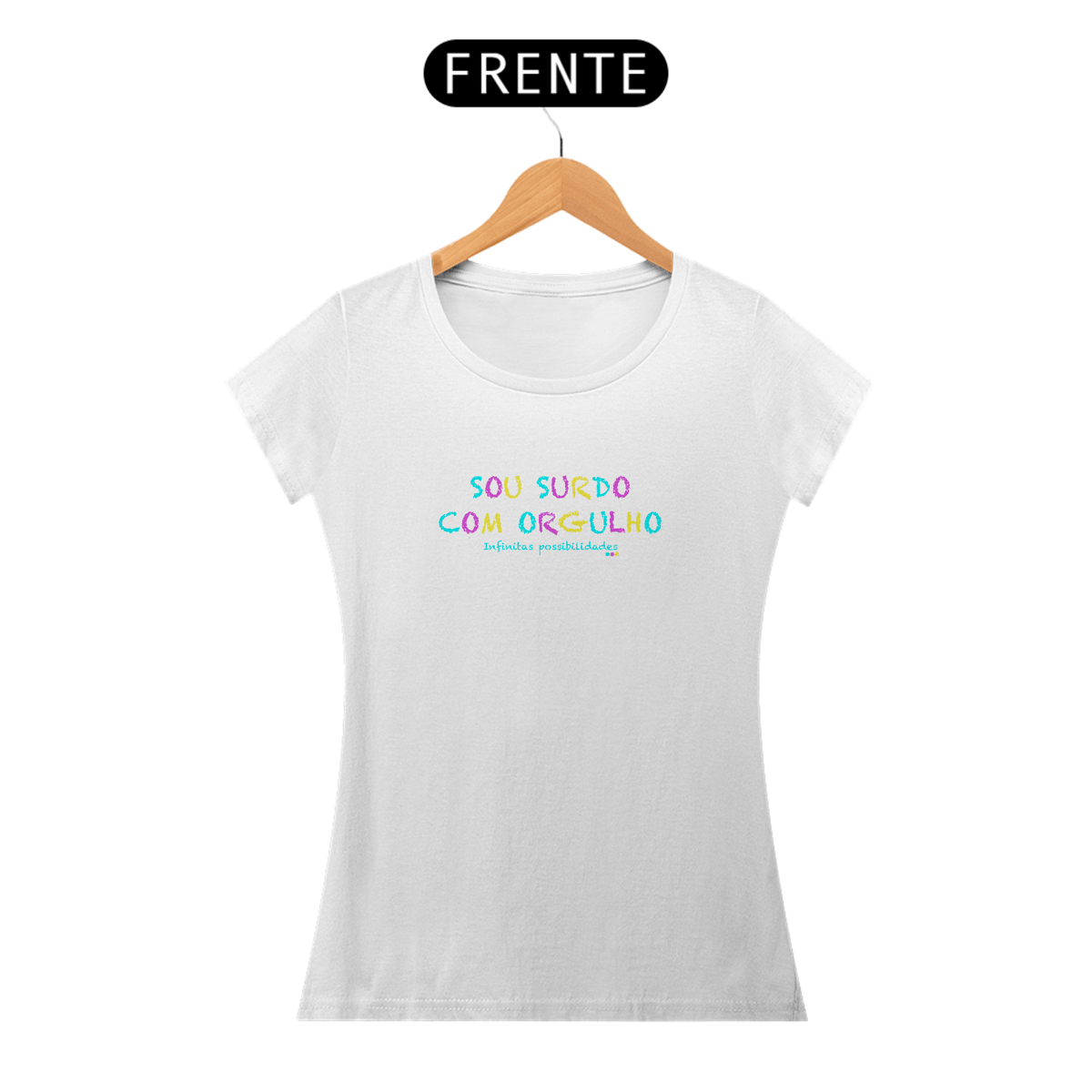 Nome do produto: Baby look Sou Surdo com orgulho