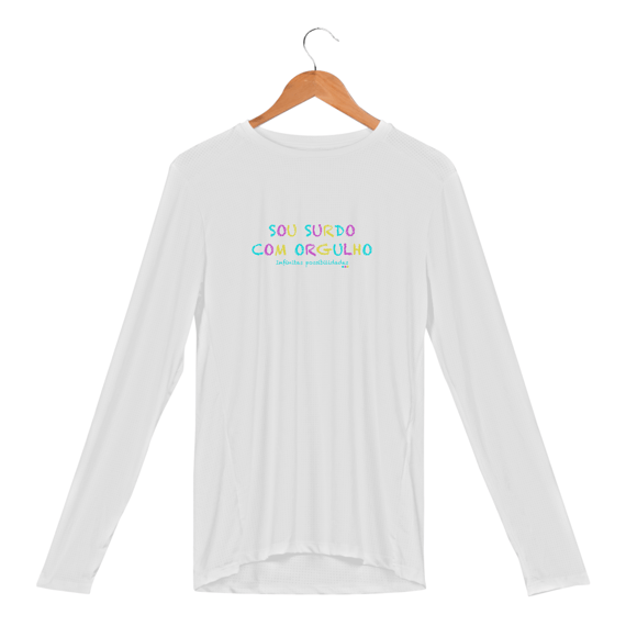 Camiseta manga longa Sou Surdo com orgulho