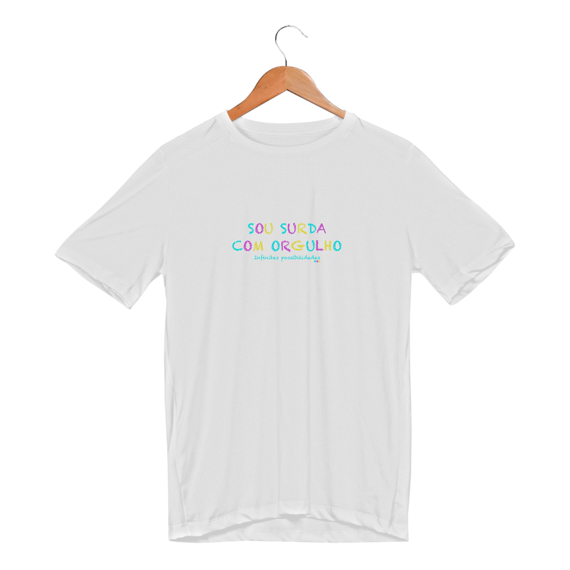 Camiseta esportiva Sou Surda com orgulho