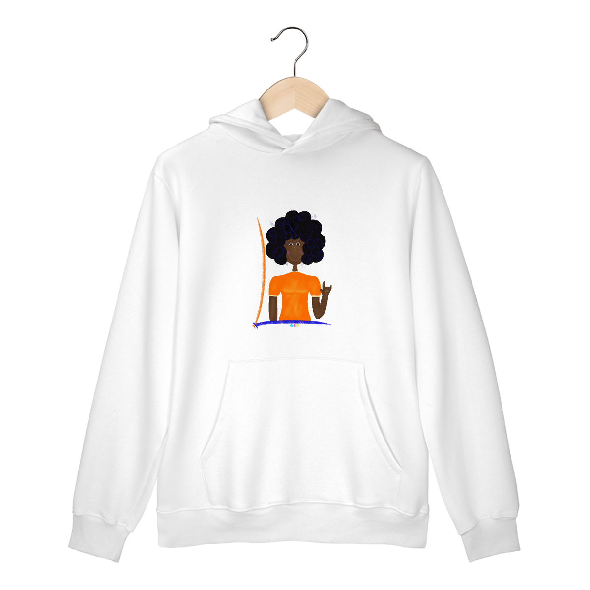 Nome do produto: Moletom canguru Sophia (I love you ASL/Libras) 