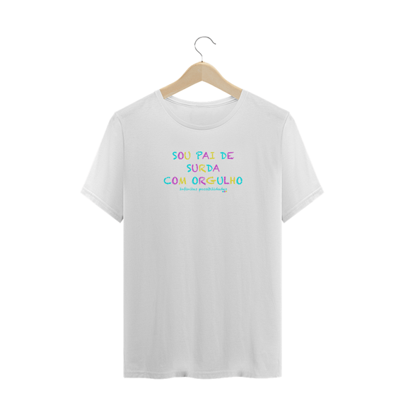Camiseta Plus size sou pai de surda com orgulho