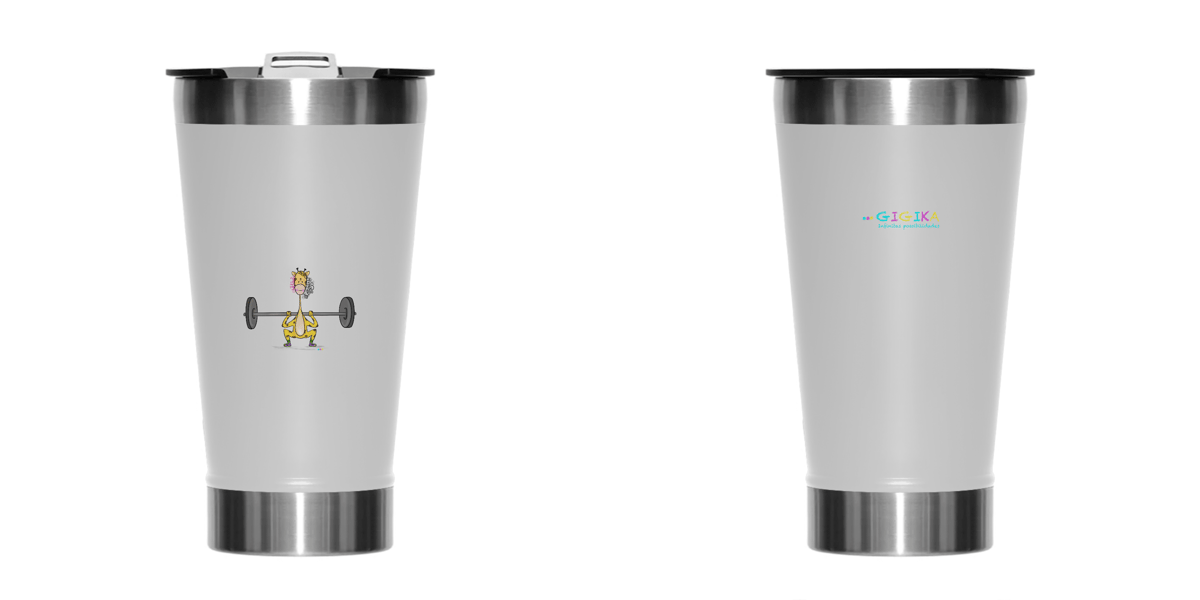 Nome do produto: Copo térmico Giraloka c/ barra