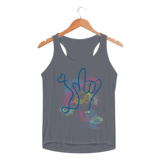 Nome do produtoRegata fem esportiva I love (aquarela) ASL/Libras 