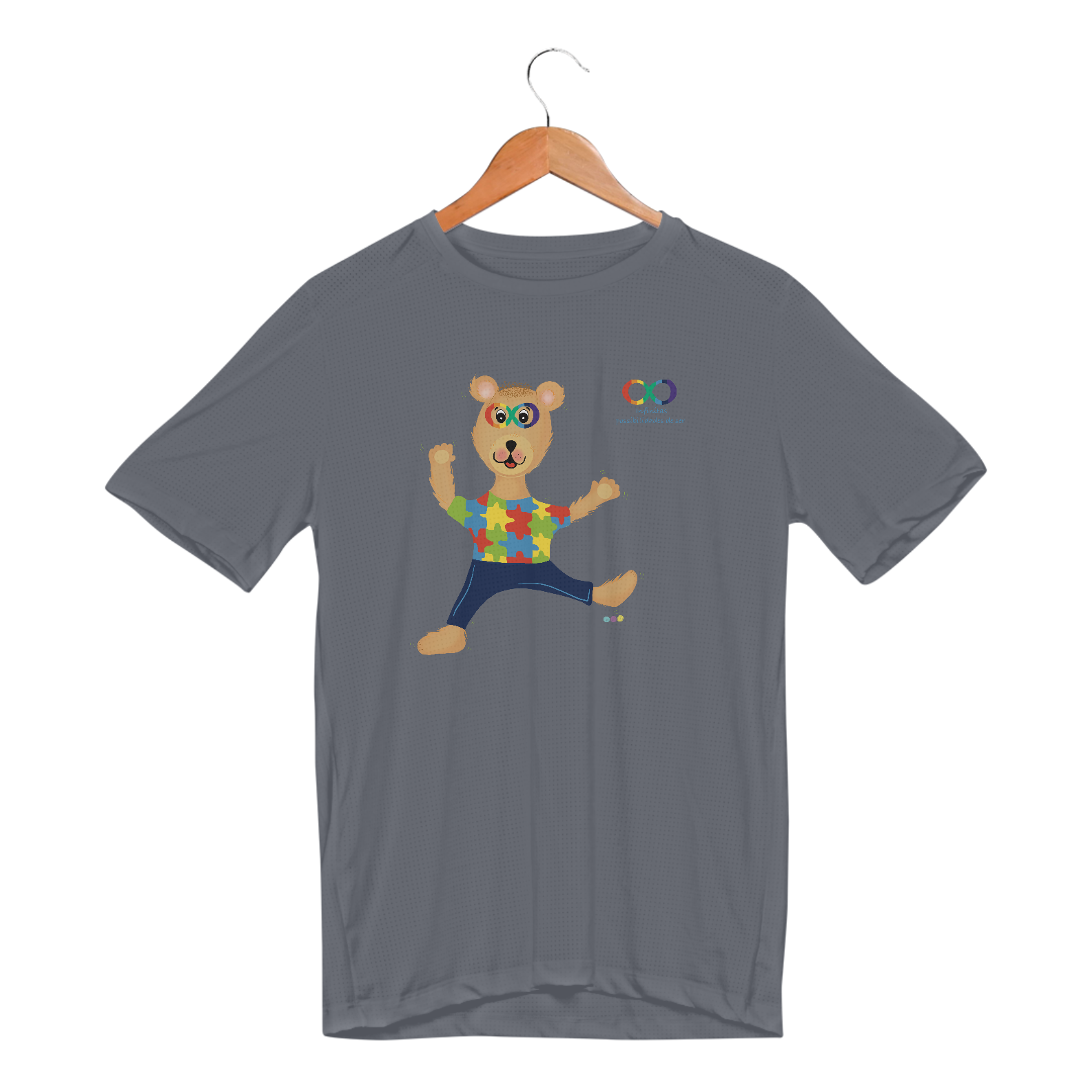 Camiseta esportiva Lumi - ursinho TEA