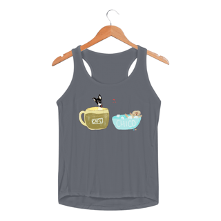 Nome do produtoRegata fem esportiva Café e Chico - banho e café 