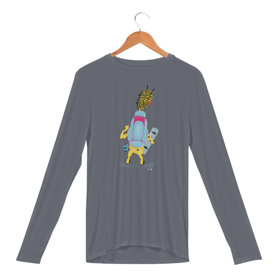 Manga longa esportiva Giraloka mochileira