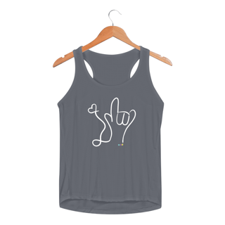 Nome do produtoRegata fem esportiva I love you (branco) ASL/ Libras