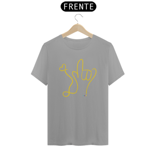 Nome do produtoCamiseta I love (amarelo) ALS/Libras