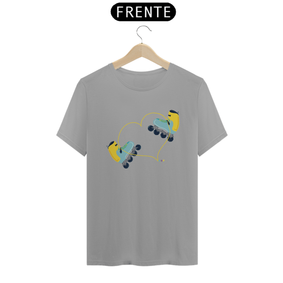 Camiseta  Patins (cadarço coração)