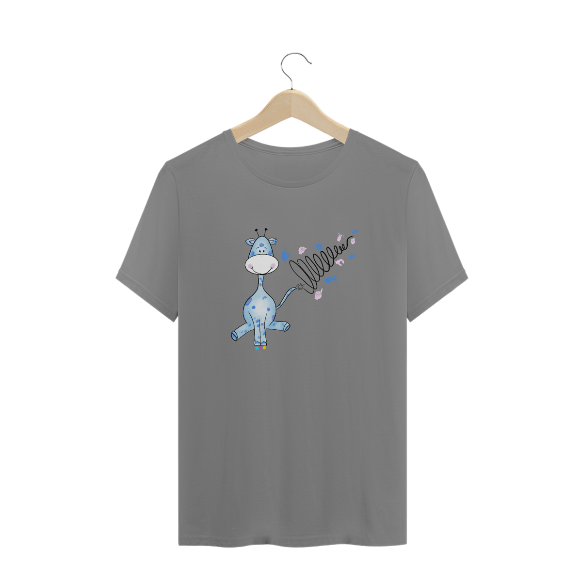 Nome do produto: Camiseta plus size Girazul (linhas pretas)