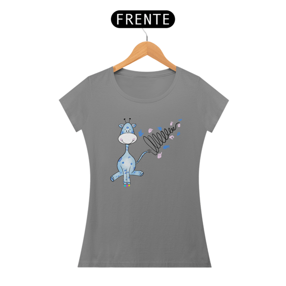 Baby look Girazul (linhas pretas)