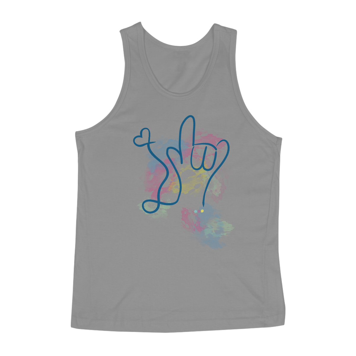 Nome do produto: I love (aquarela) ASL/ Libras