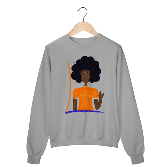 Moletom fechado Sophia (I love you ASL/Libras) 