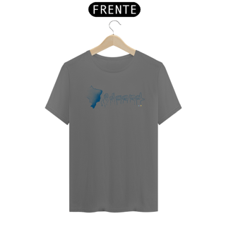 Nome do produtoCamiseta estonada Brasil (mapa e soletração - azul) 