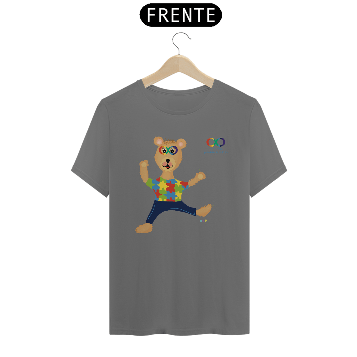 Nome do produto: Camiseta estonada Lumi - ursinho TEA