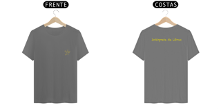 Nome do produtoCamiseta estonada Intérprete de Libras + sinal I love you (ASL/Libras)