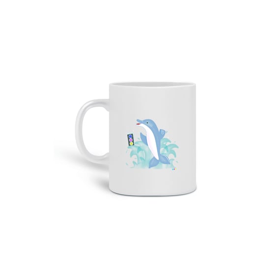 Caneca Dodo - golfinho dançante 