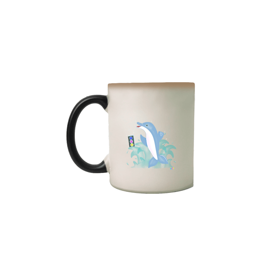 Caneca mágica Dodo - golfinho dançante 