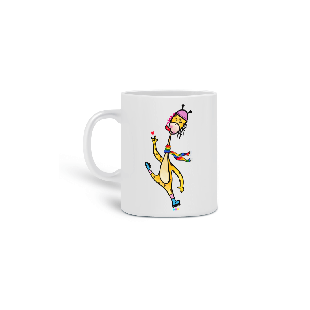 Nome do produto: Caneca Giraloka (cachecol)