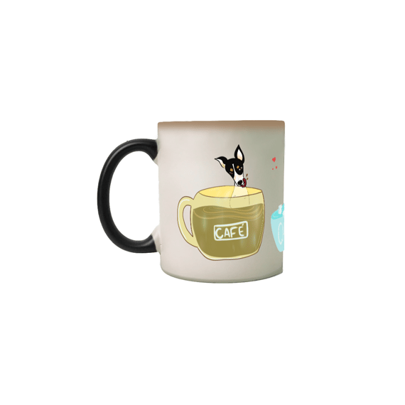 Caneca mágica Café e Chico - banho e café