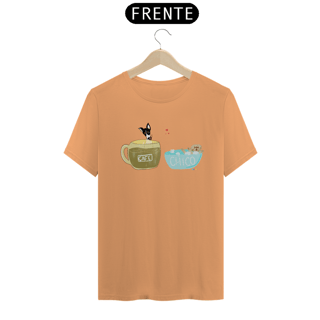 Nome do produtoCamiseta estonada Café e Chico - banho e café
