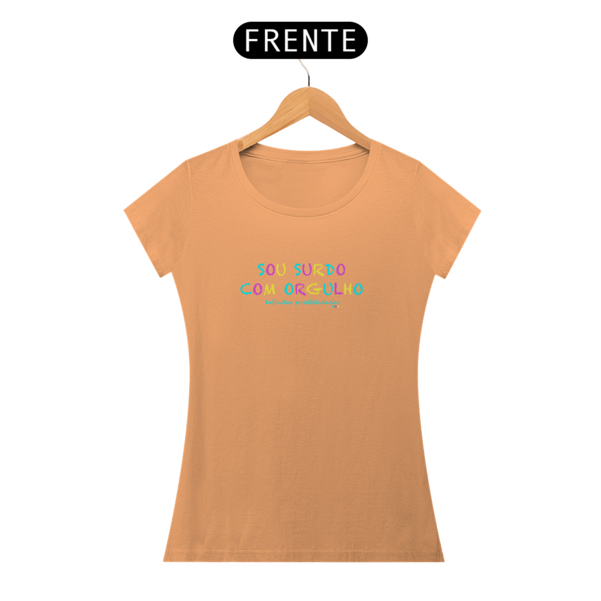 Nome do produto: Baby look estonada Sou Surdo com orgulho