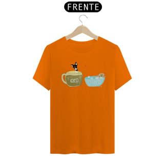 Nome do produtoCamiseta Café e Chico - banho e café