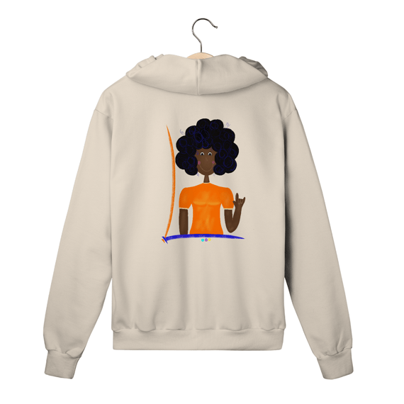 Moletom c/ zíper Sophia (I love you ASL/ Libras) 