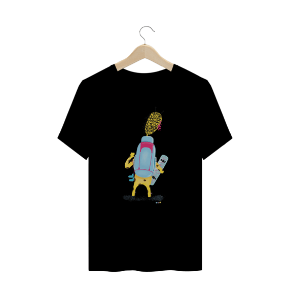 Camiseta plus size  Giraloka mochileira 