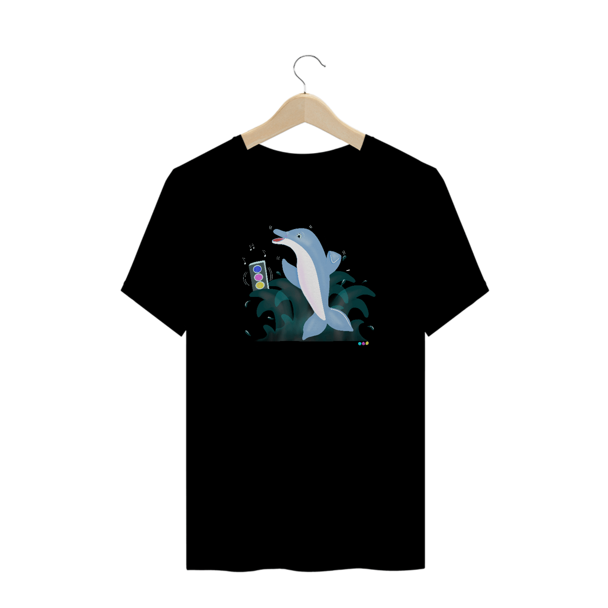 Nome do produto: Camiseta plus size Dodo - golfinho dançante 