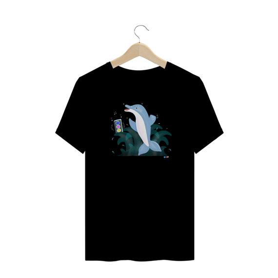 Camiseta plus size Dodo - golfinho dançante 