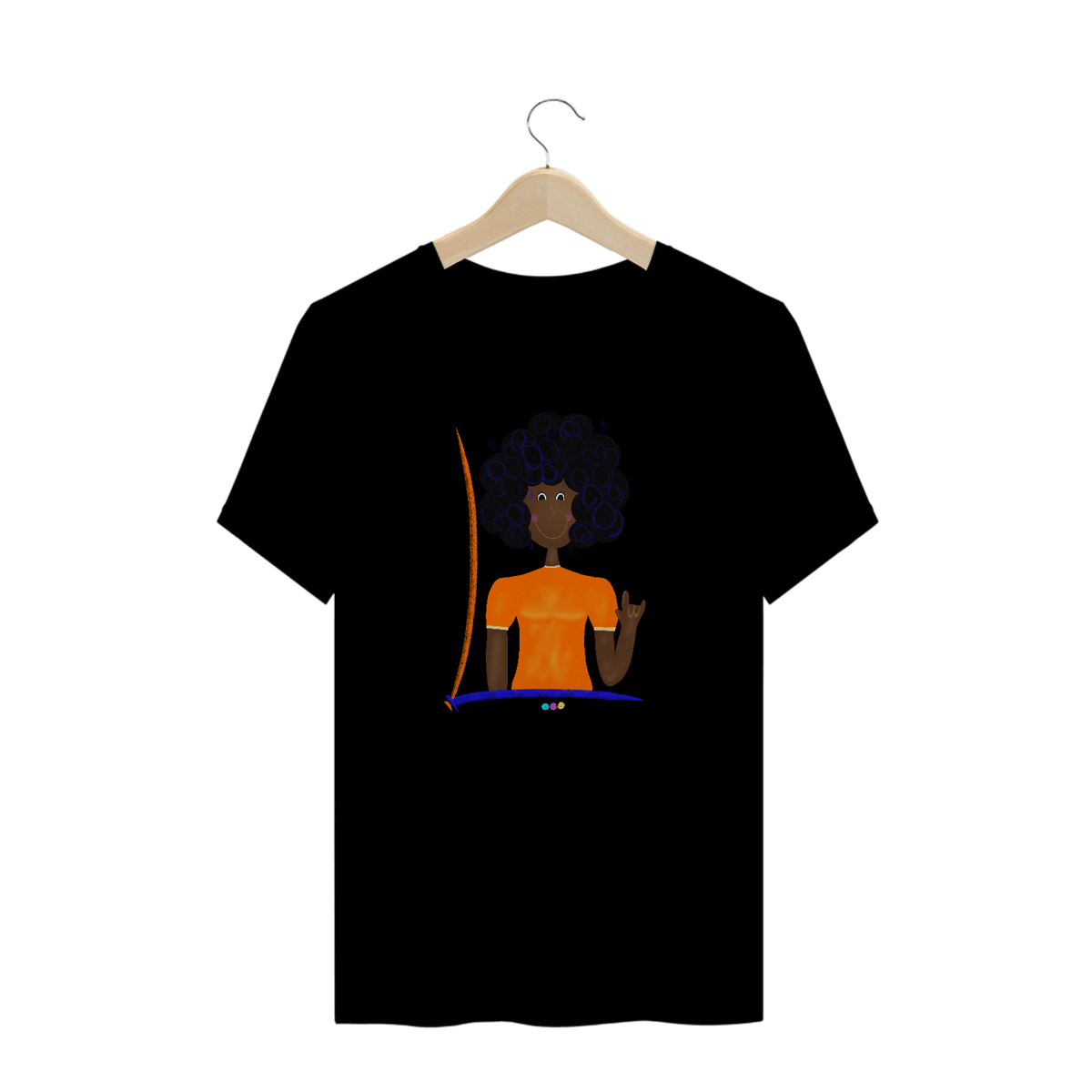 Nome do produto: Camiseta plus size Sophia (I love you ASL/ Libras) 