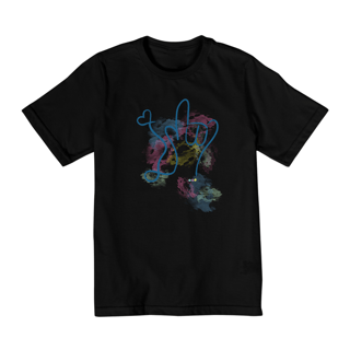 Nome do produtoCamiseta infantil I love (aquarela) ASL/ Libras 