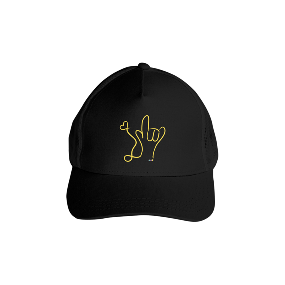 I love (amarelo) ALS/Libras
