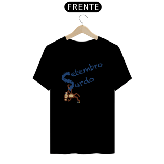 Nome do produtoCamiseta Nico - macaco surdo - Setembro Surdo
