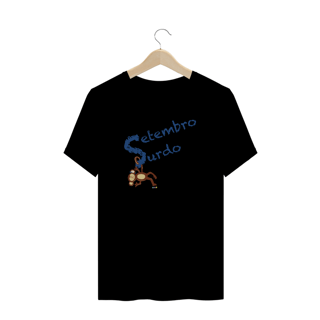 Nome do produtoCamiseta plus size Nico - macaco surdo - Setembro Surdo 