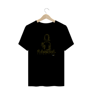 Nome do produtoCamiseta plus size Brasil (sinal em Libras) amarela 
