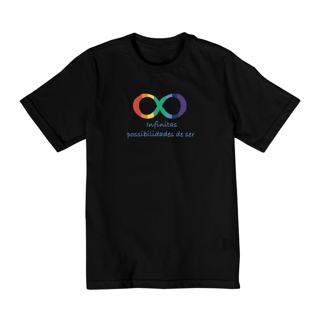 Nome do produtoCamiseta infantil TEA - infinitas possibilidades de ser 