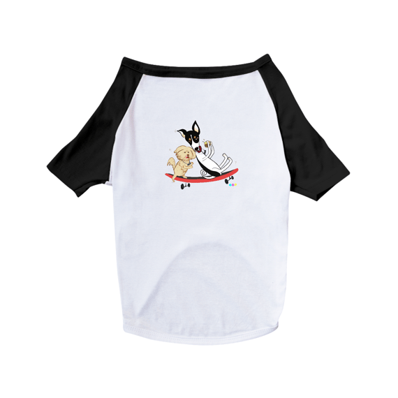 Café e Chico - cachorros no skate