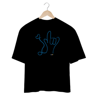 Nome do produtoi love (azul) ALS/Libras (sport dry UV)
