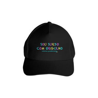 Boné com tela Sou Surdo com orgulho
