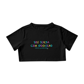 Nome do produtoCropped Sou Surda com orgulho