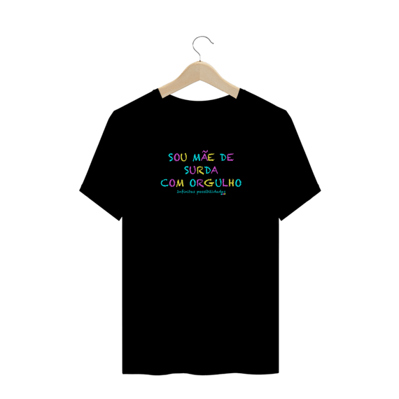 Camiseta plus size sou mãe de surda com orgulho
