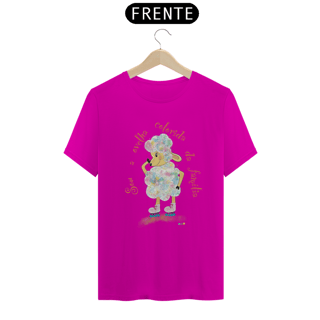Nome do produtoCamiseta Raibow - ovelha colorida - com frase